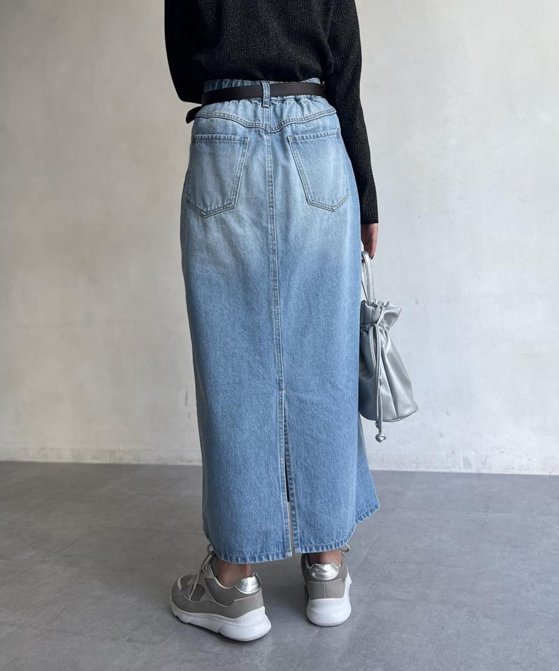 デニムロングスカート
