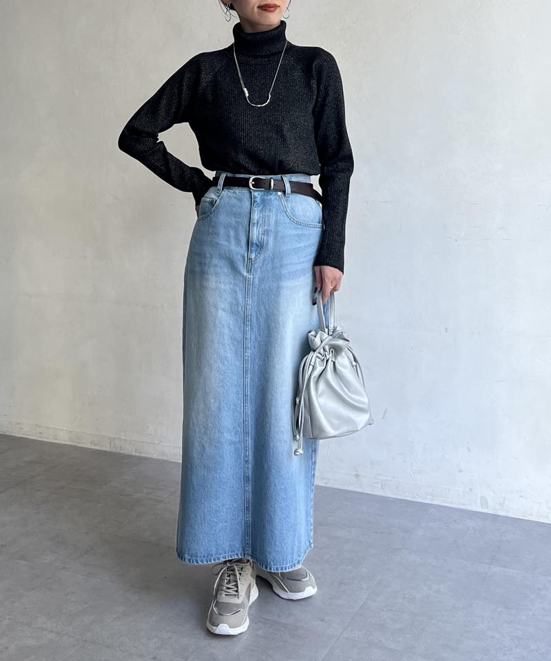 デニムロングスカート