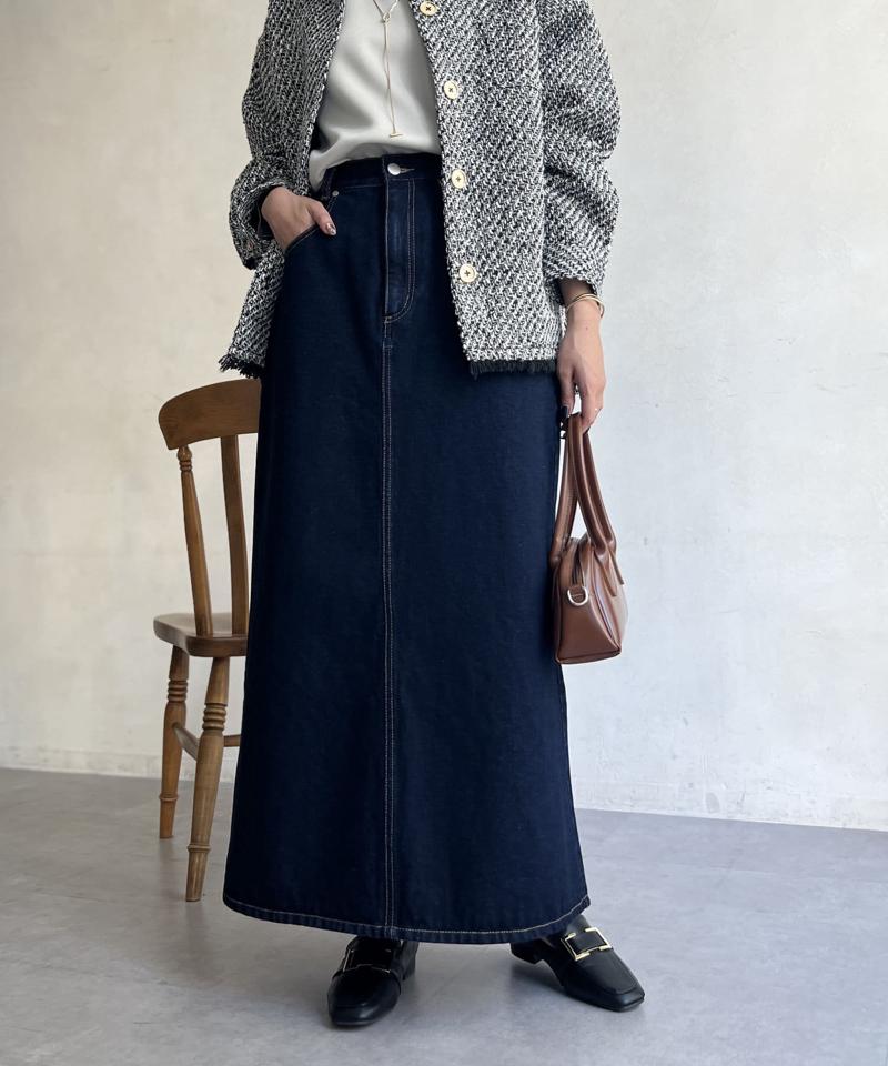 デニムロングスカート