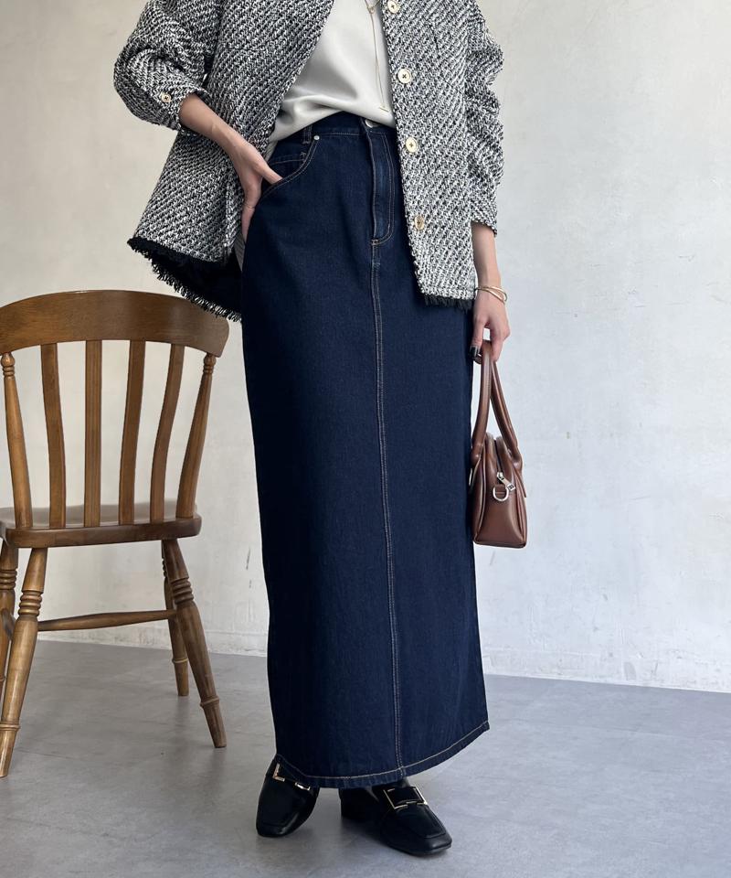 デニムロングスカート