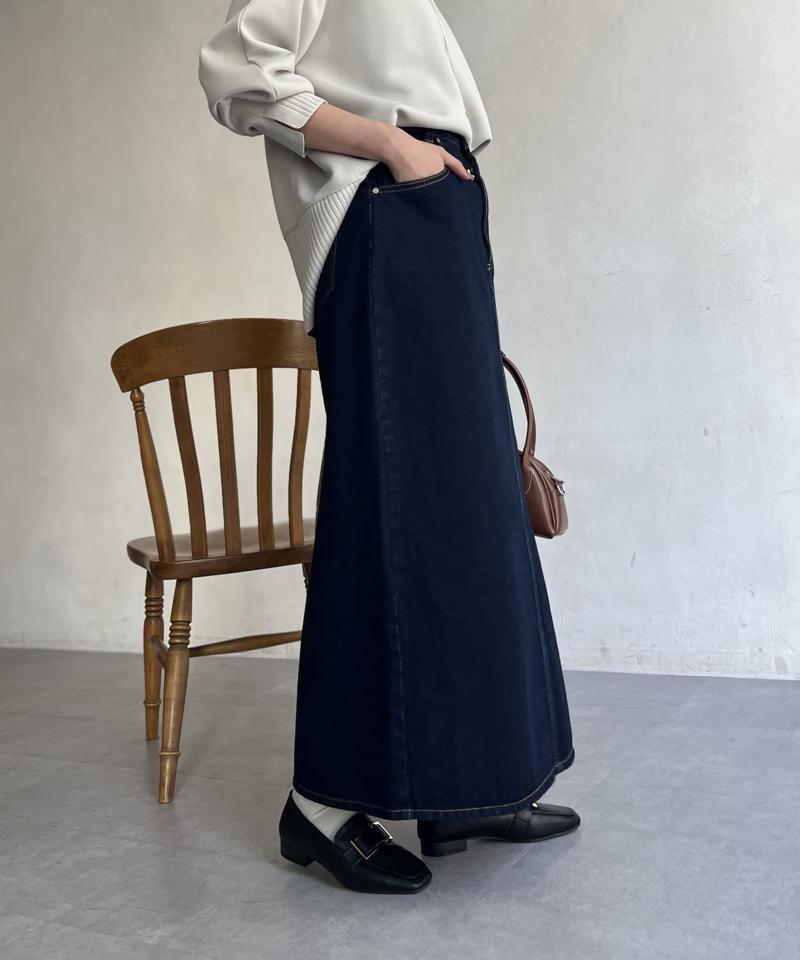 デニムロングスカート