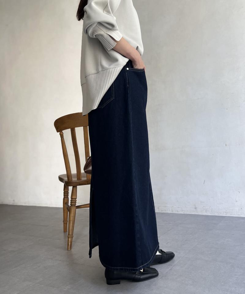 デニムロングスカート