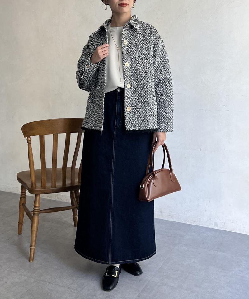 デニムロングスカート