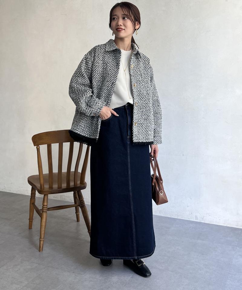 デニムロングスカート