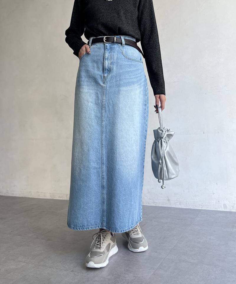 デニムロングスカート