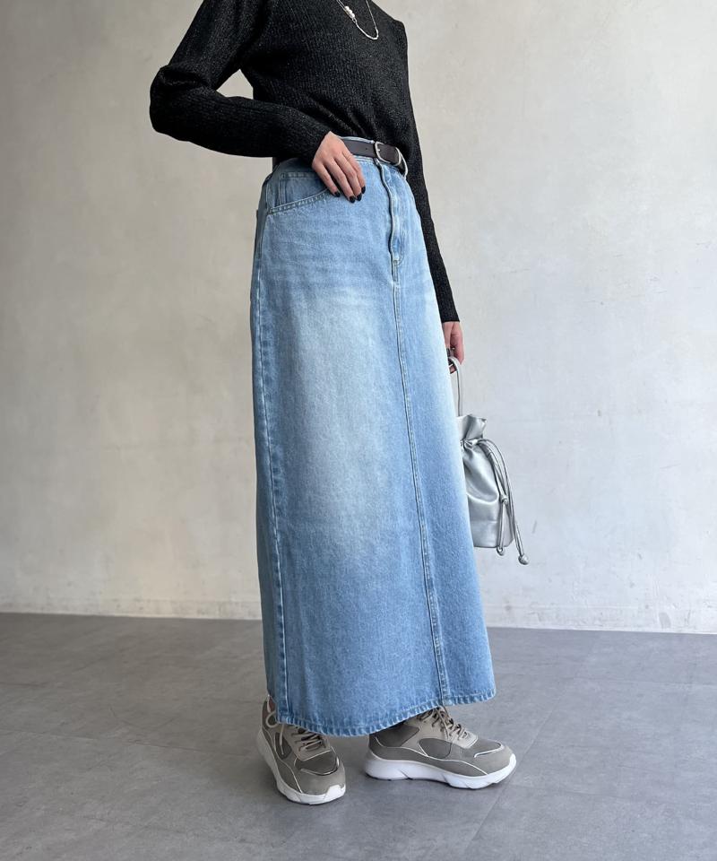 デニムロングスカート