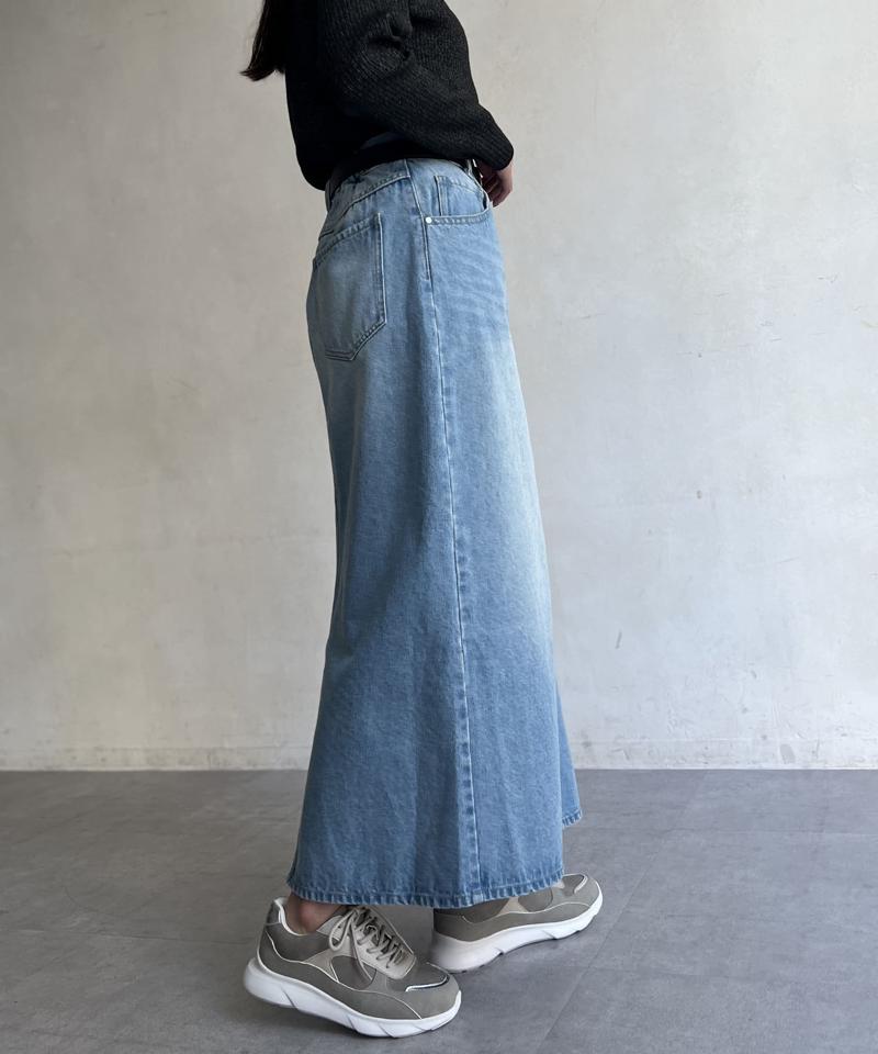 デニムロングスカート