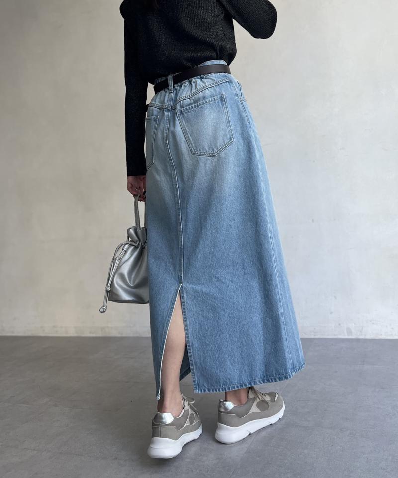 デニムロングスカート