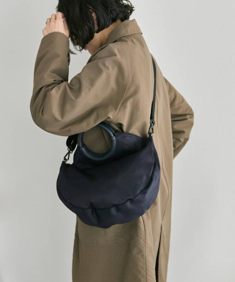 えんラウンドトートバッグSサイズ《旅行にもおすすめ！/2way/ショルダー付き/ドット柄》