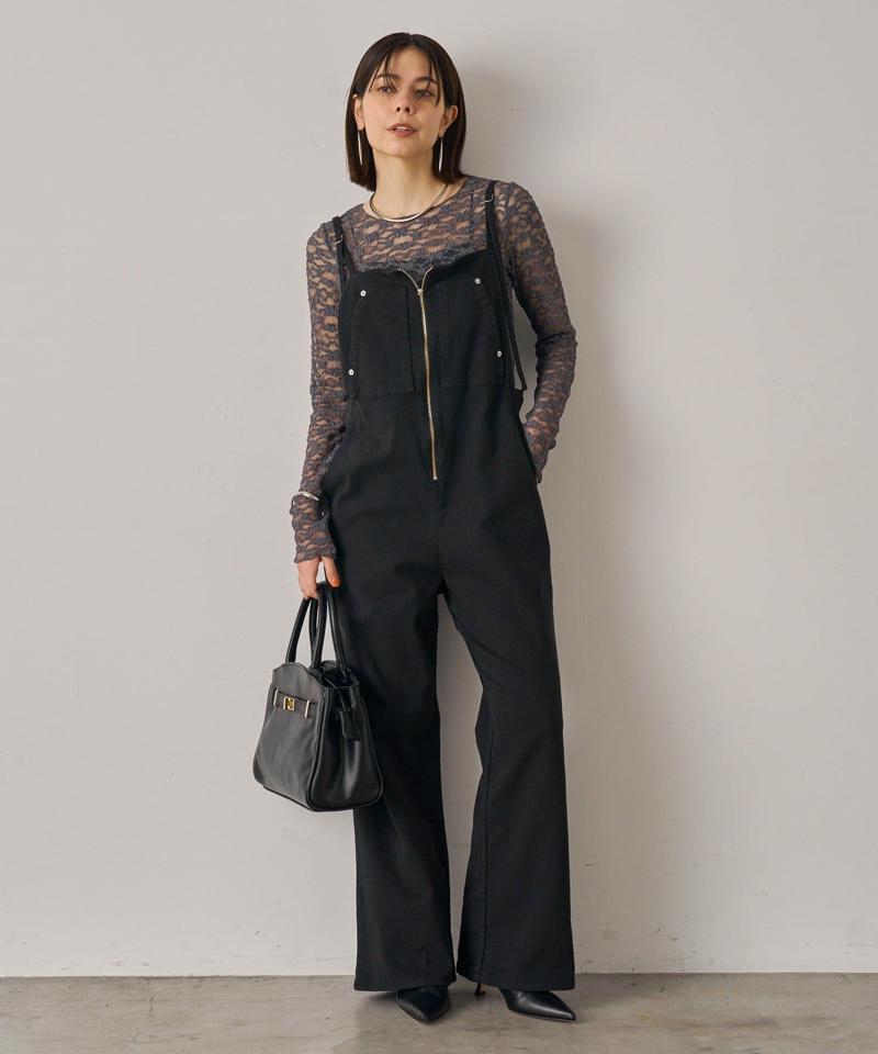 【オールシーズン対応】デニムオールインワン