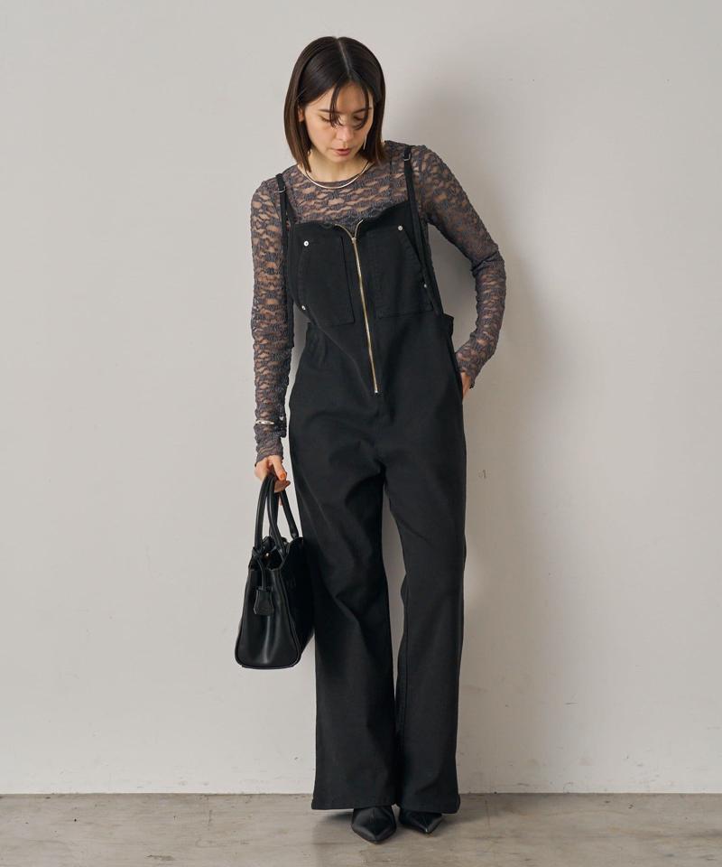 【オールシーズン対応】デニムオールインワン