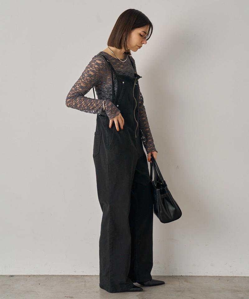 【オールシーズン対応】デニムオールインワン