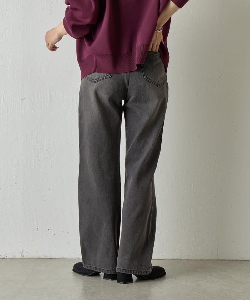 【セットアップ対応】ルーズストレートデニム