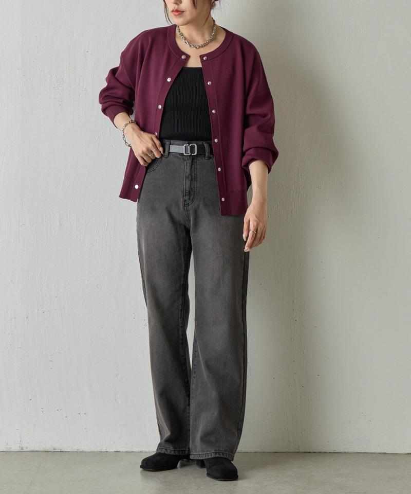 【セットアップ対応】ルーズストレートデニム