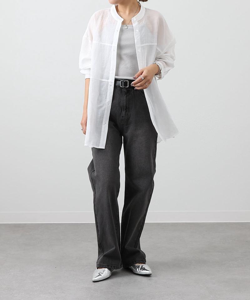 【セットアップ対応】ルーズストレートデニム
