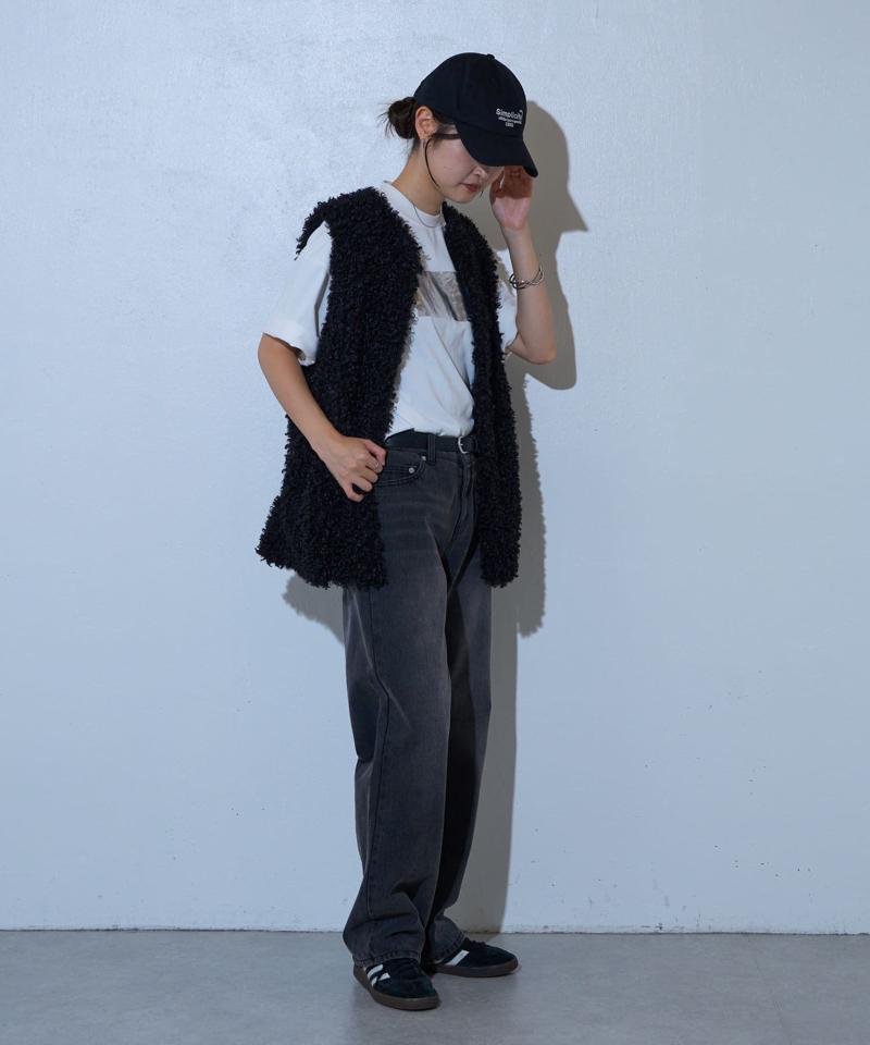 【セットアップ対応】ルーズストレートデニム