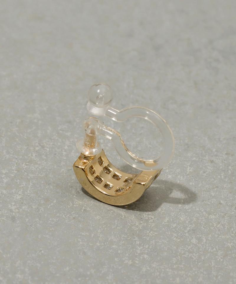 キュービックカーブ樹脂イヤリング