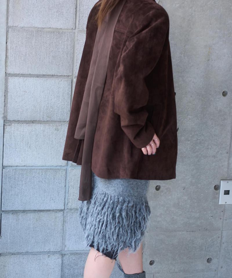 Suede leather jacket