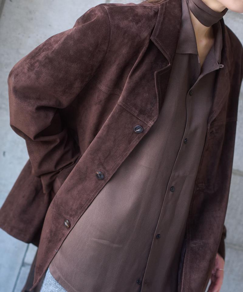 Suede leather jacket