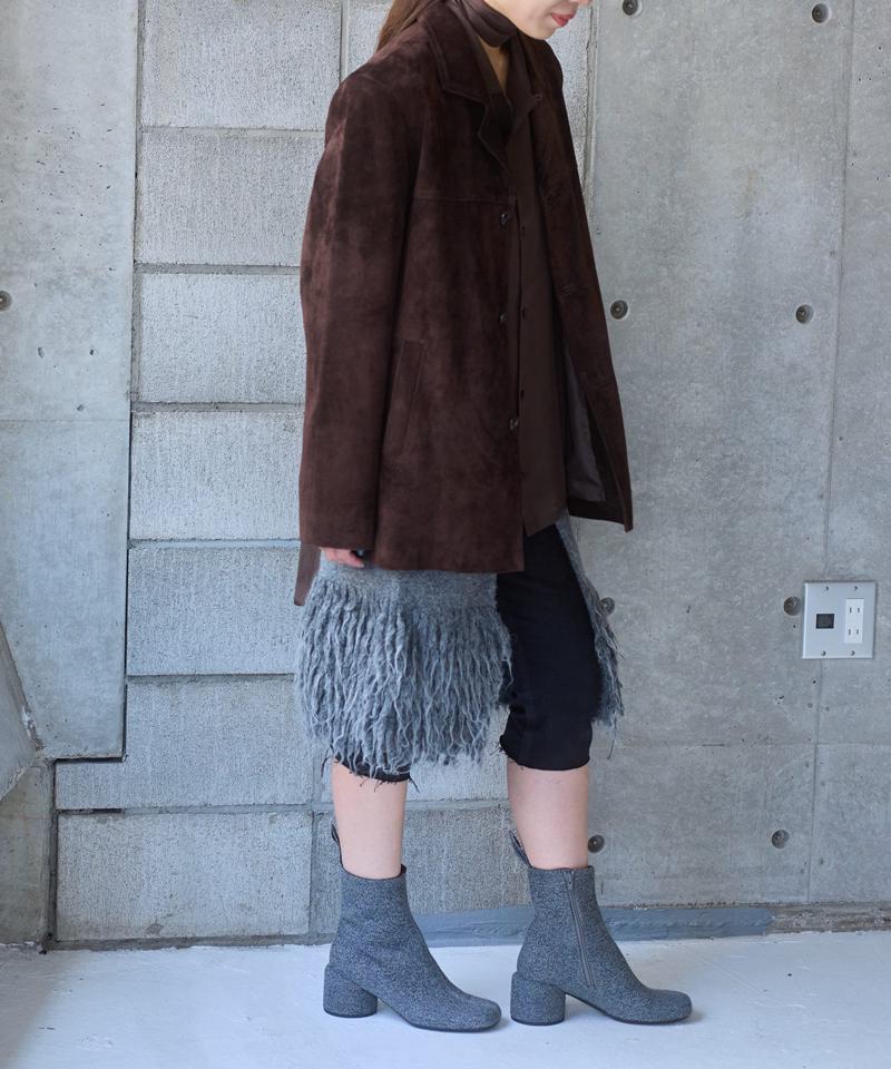 Suede leather jacket