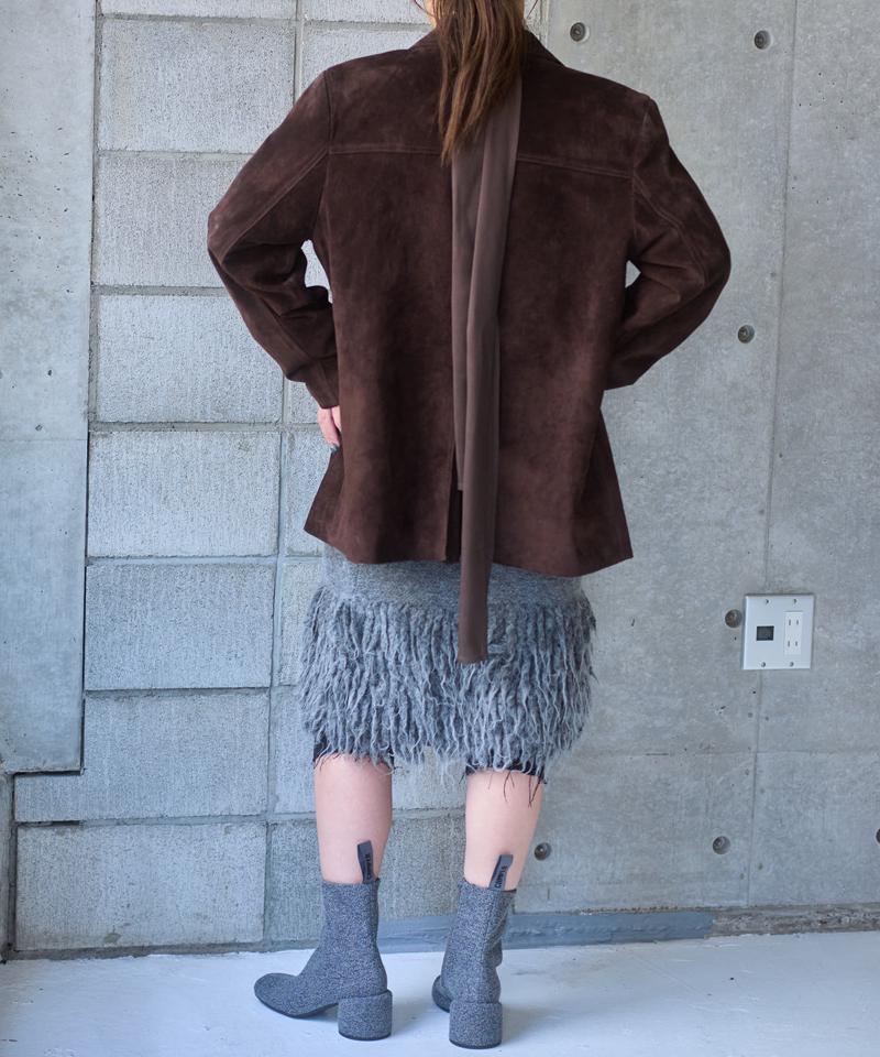 Suede leather jacket
