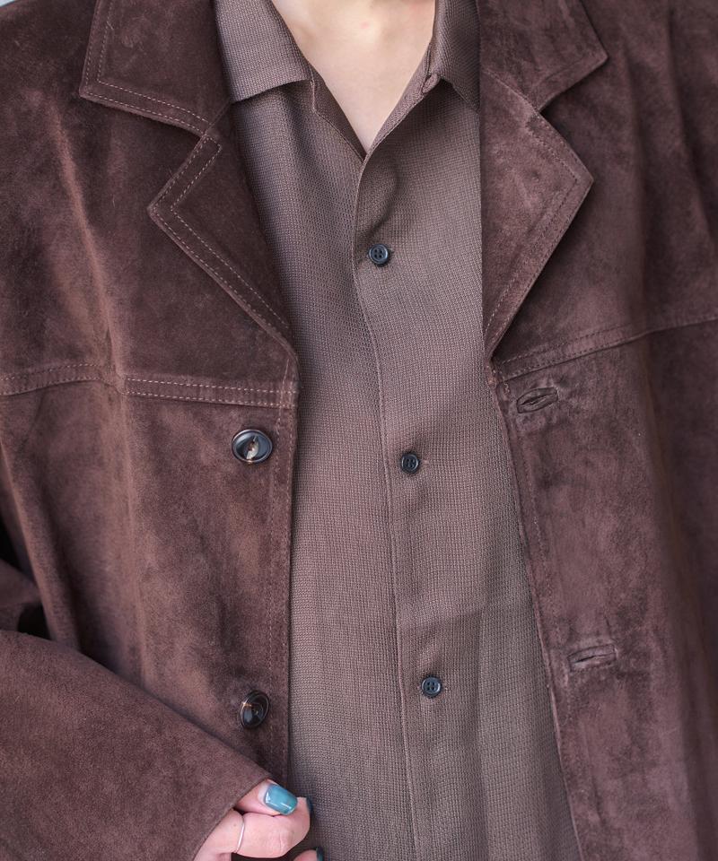 Suede leather jacket