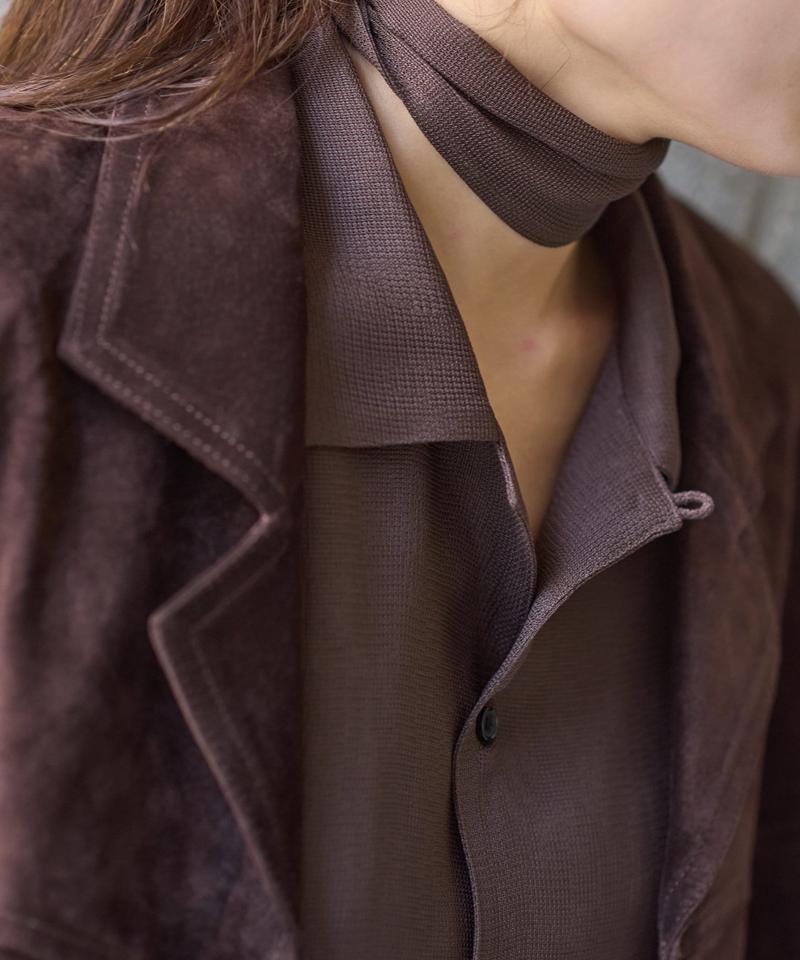Suede leather jacket