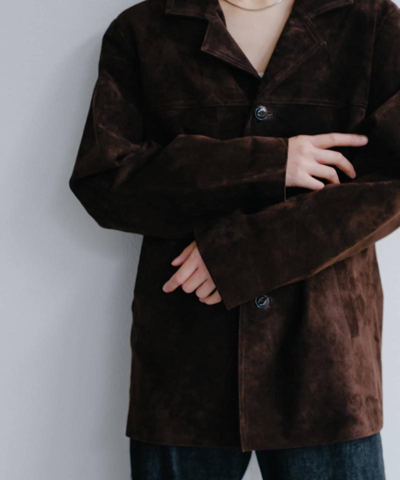 Suede leather jacket