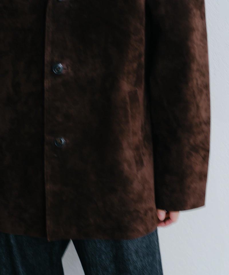 Suede leather jacket