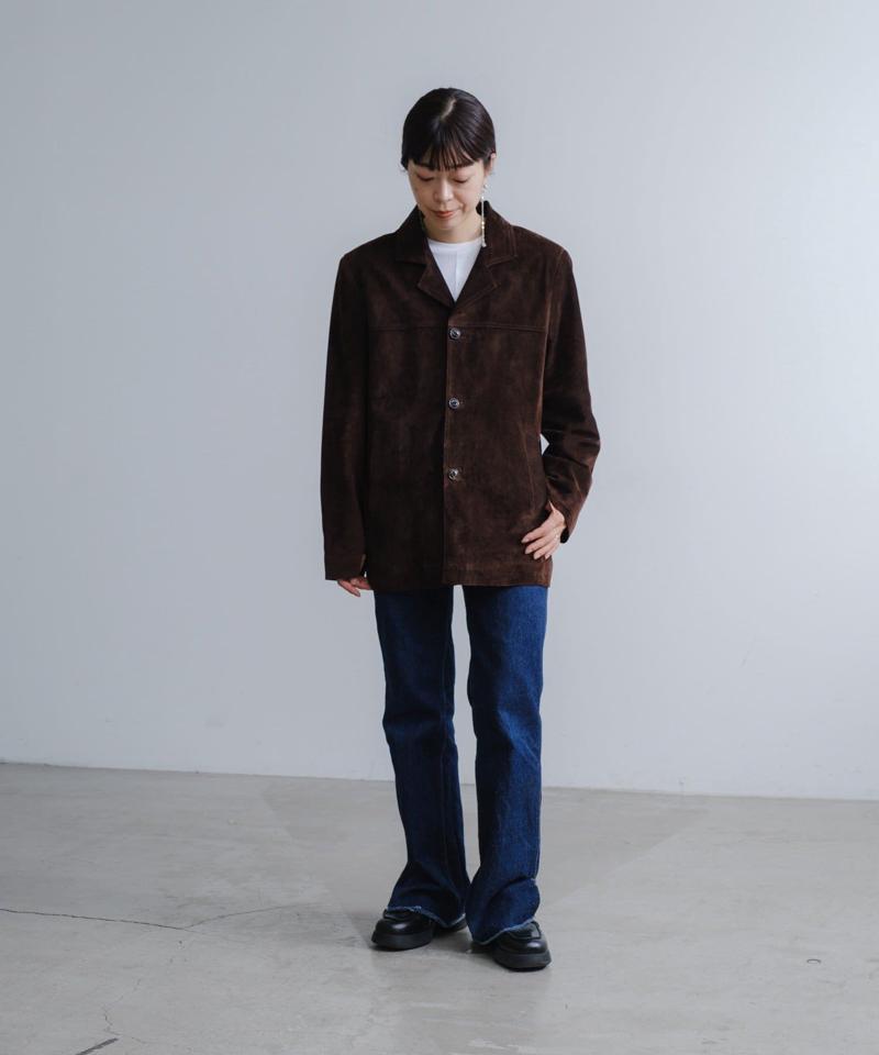 Suede leather jacket