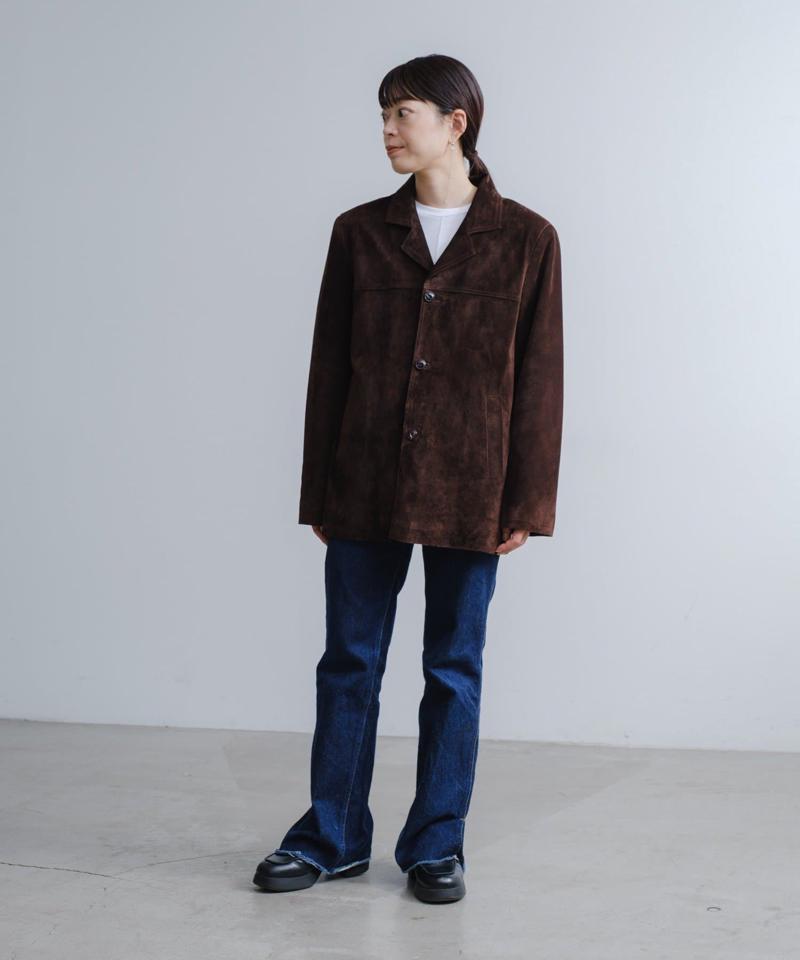 Suede leather jacket