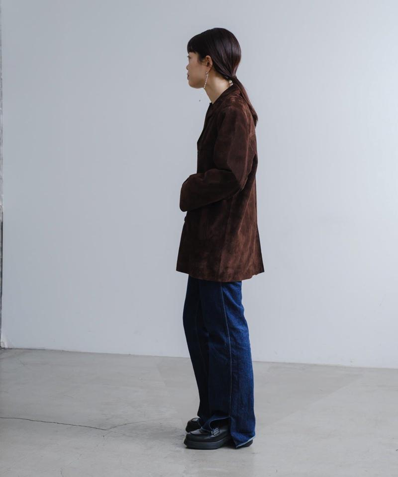 Suede leather jacket