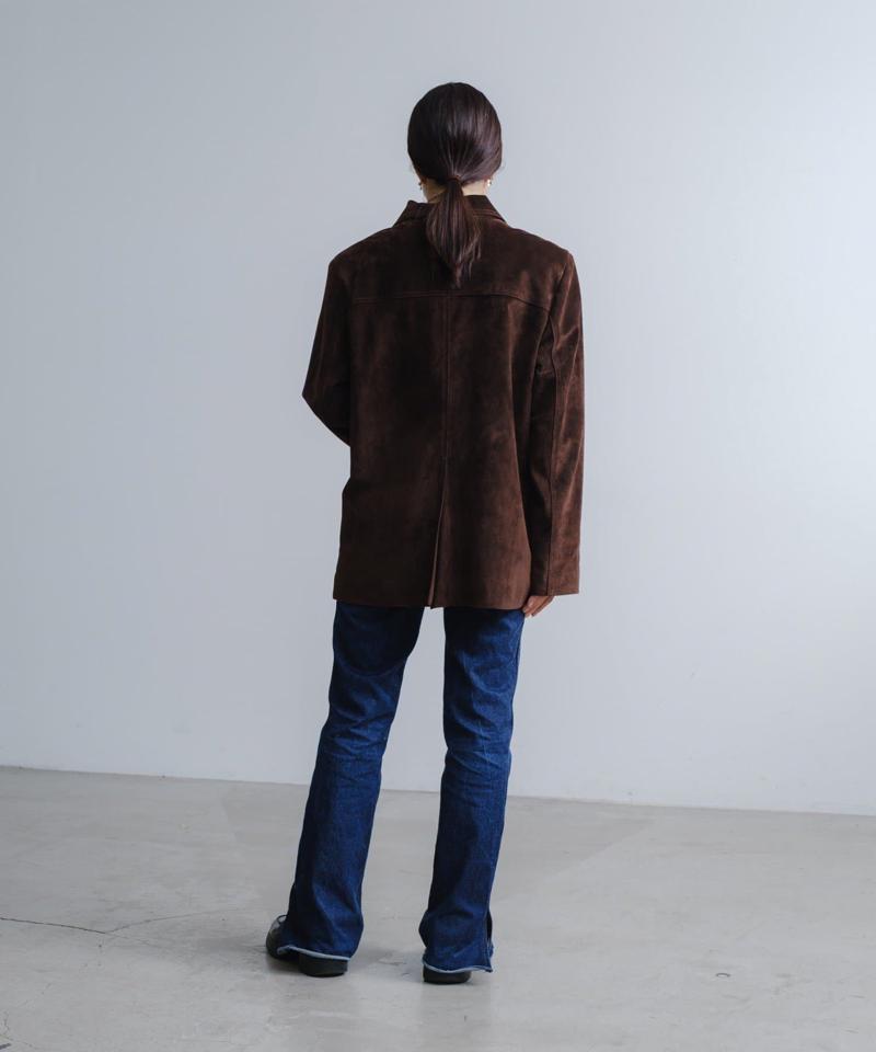 Suede leather jacket