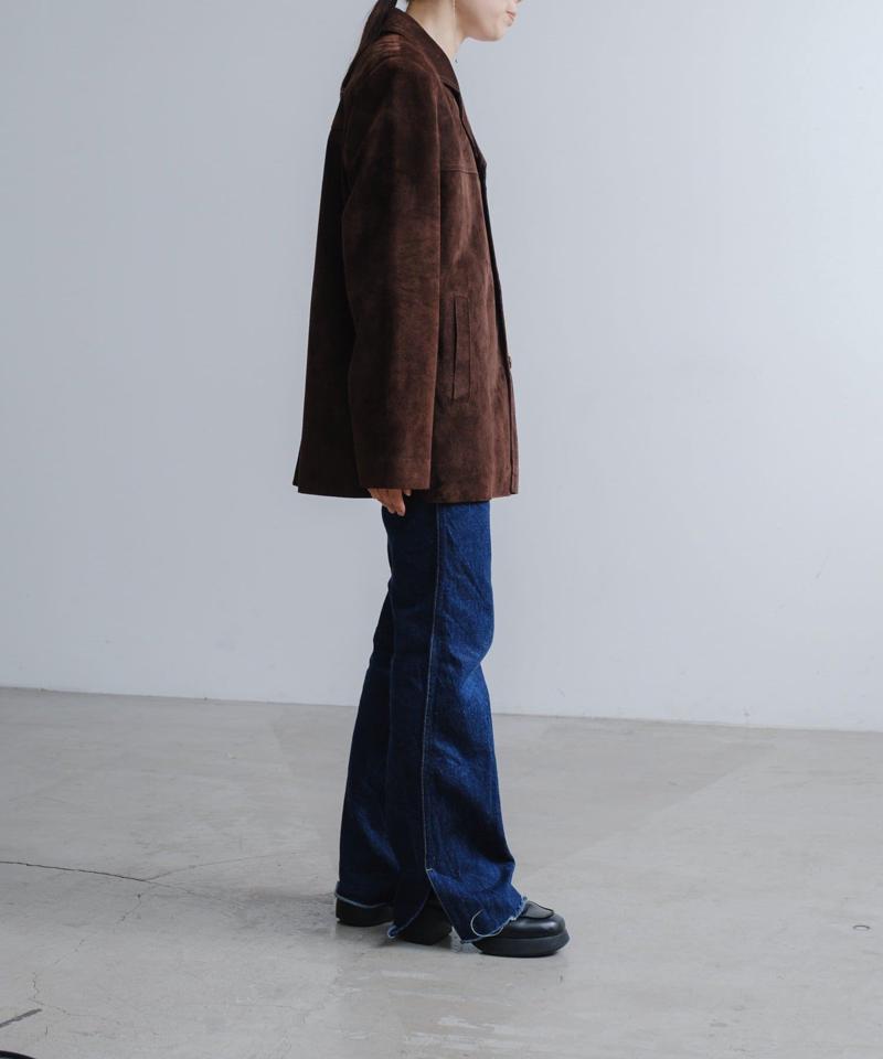 Suede leather jacket