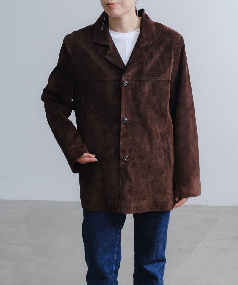 Suede leather jacket