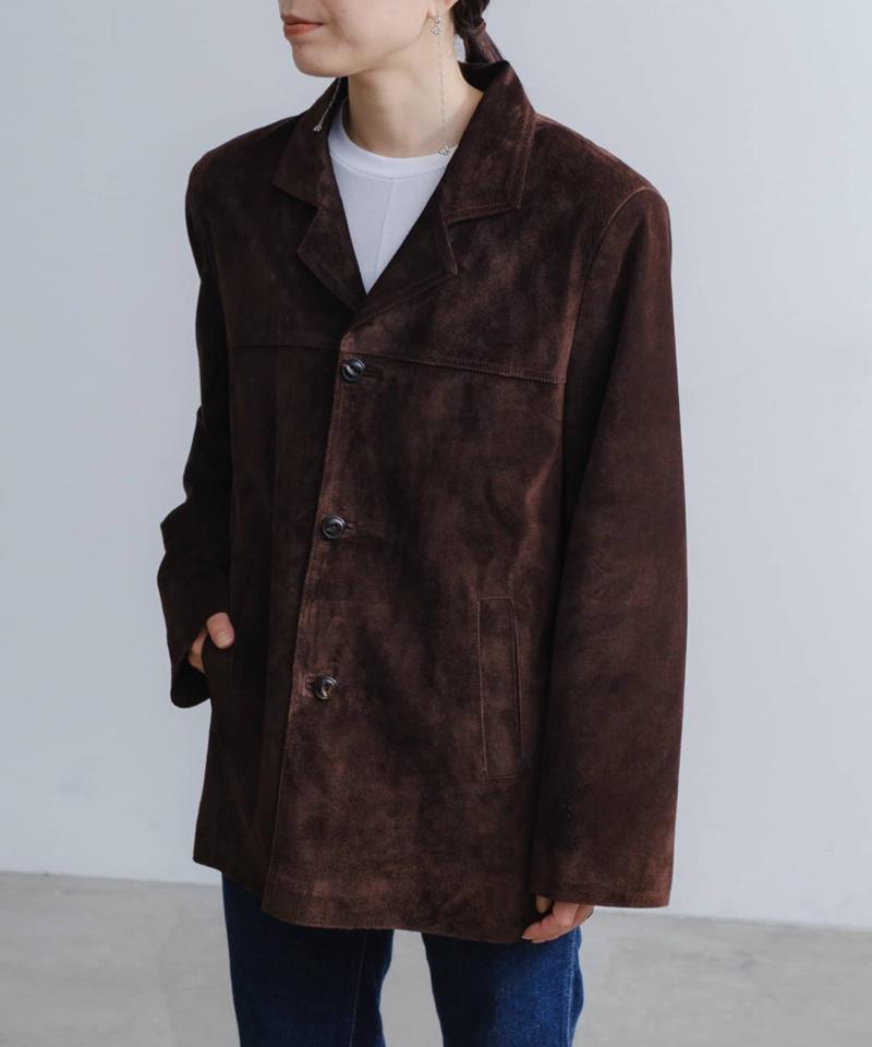 Suede leather jacket