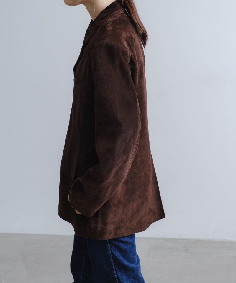 Suede leather jacket