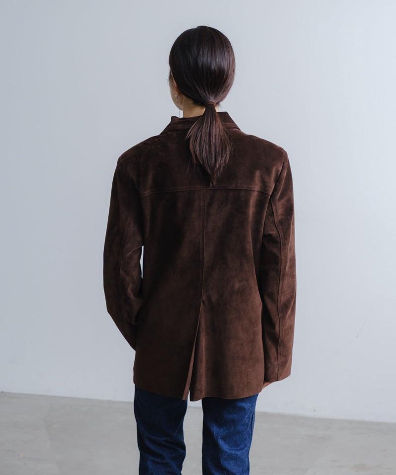 Suede leather jacket