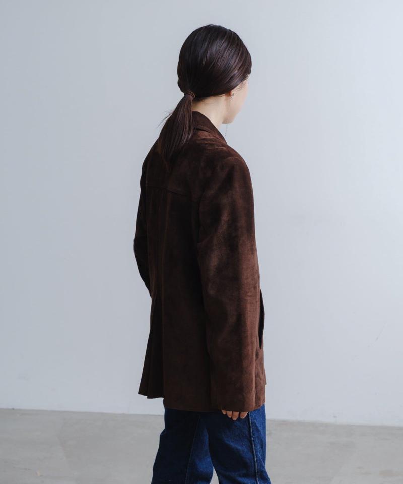 Suede leather jacket