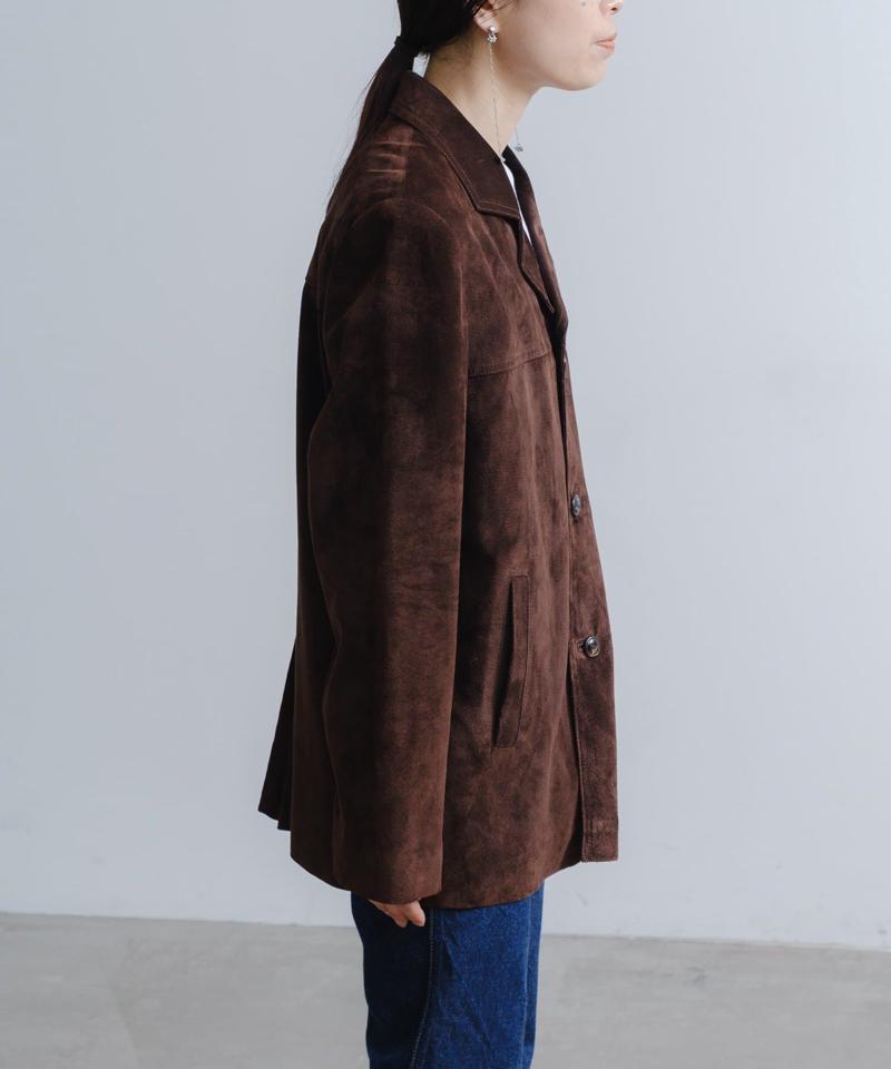 Suede leather jacket