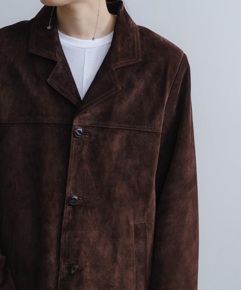 Suede leather jacket