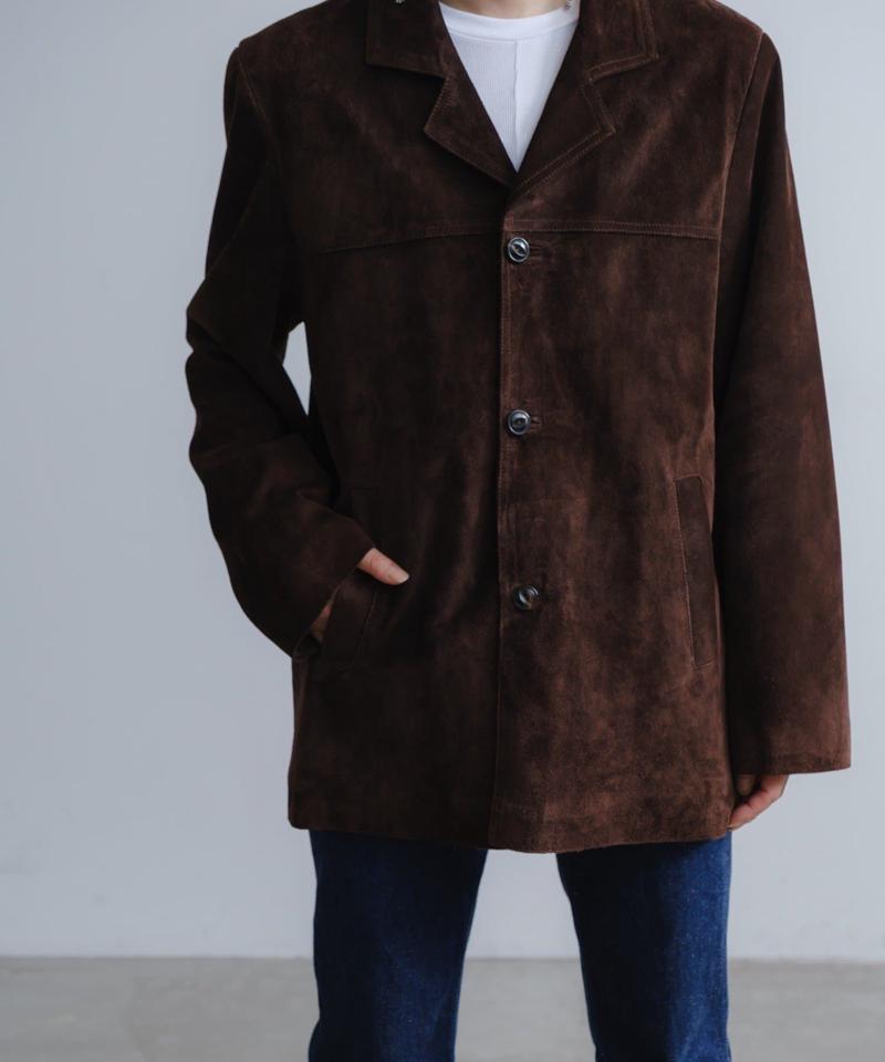 Suede leather jacket