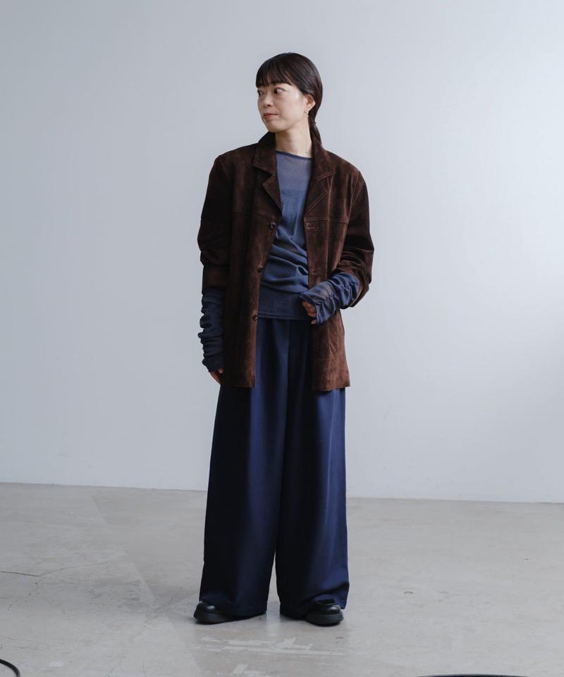 Suede leather jacket