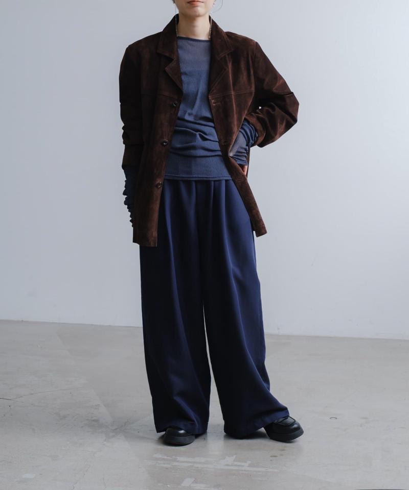 Suede leather jacket