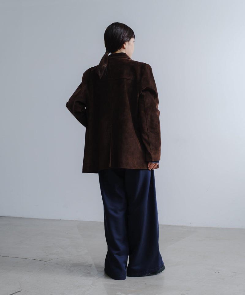 Suede leather jacket