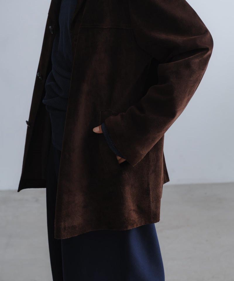 Suede leather jacket