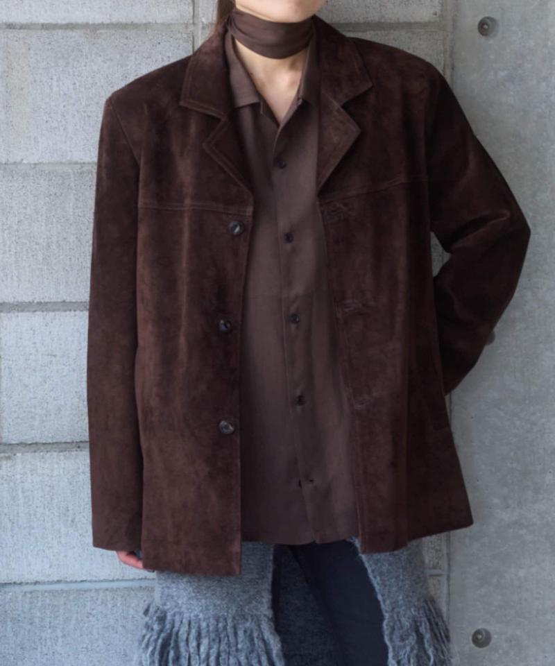 Suede leather jacket