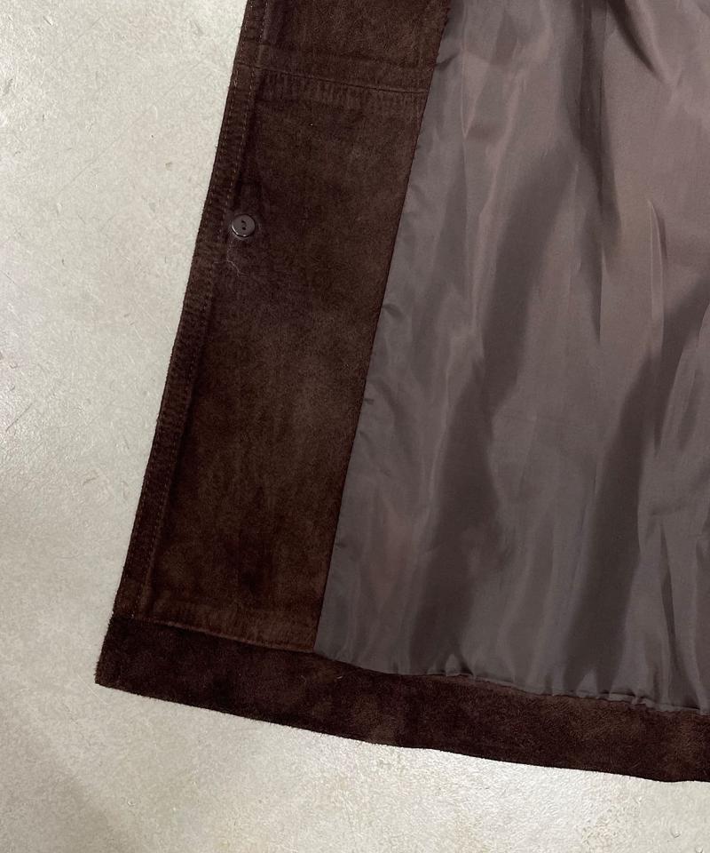 Suede leather jacket