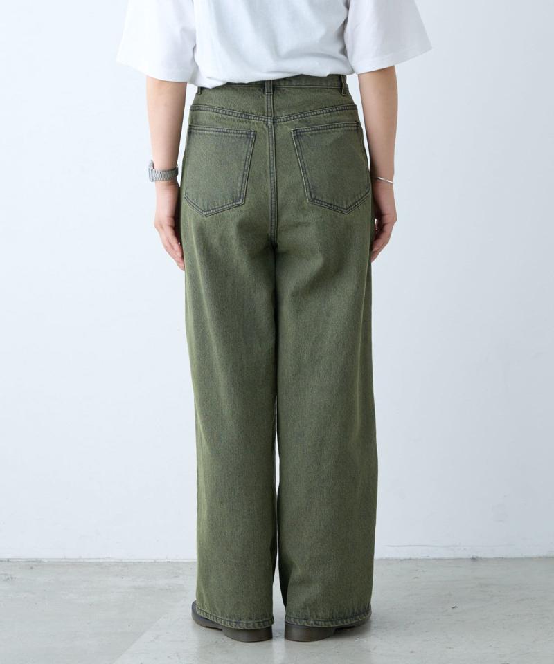 【新色追加】【UNISEX】オーバーダイワイドデニムパンツ