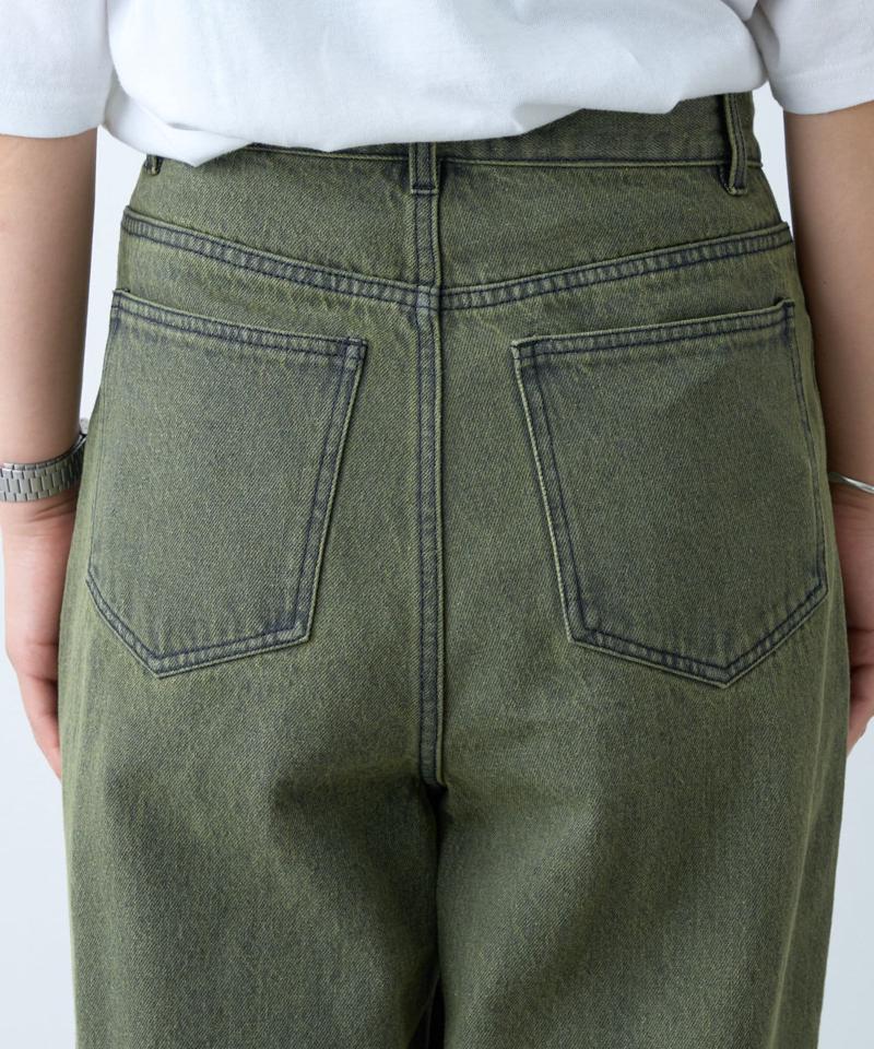 【新色追加】【UNISEX】オーバーダイワイドデニムパンツ